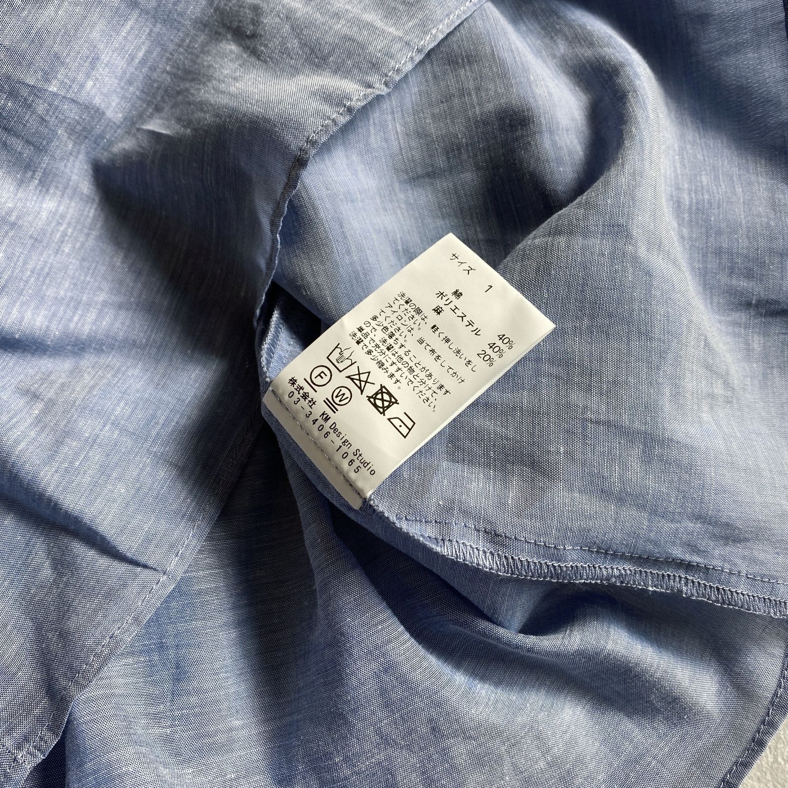 ☆定価49,500円/ケイタマルヤマ/Linen Loan ブラウス バックリボン 