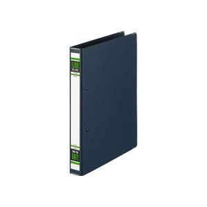 まとめ ライオン事務器スプリングファイル A4WS型 2穴 300枚収容 背幅36mm 紺 No.100K-A4WS 1冊 ×5セット