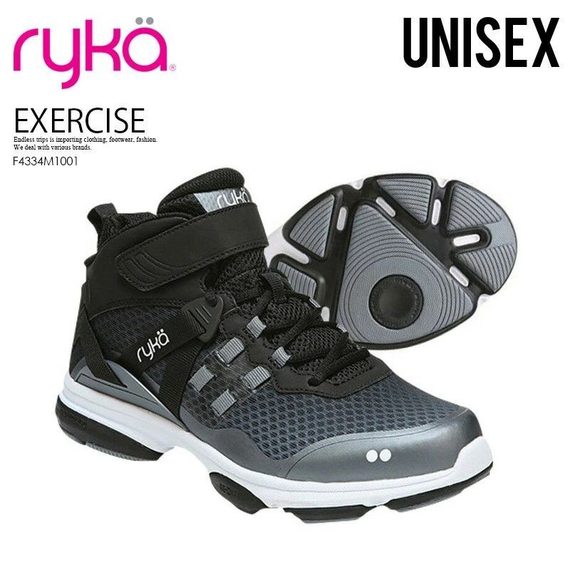 RYKA ライカ ダンス エクササイズ シューズ DEVOTION XT MID ディヴォーション エックスティ ミッド 女性 スニーカー BLACK|GREY|WHITE ブラック|グレー|ホワイト 黒 幅広タイプ ワイズ W F4334M1001
