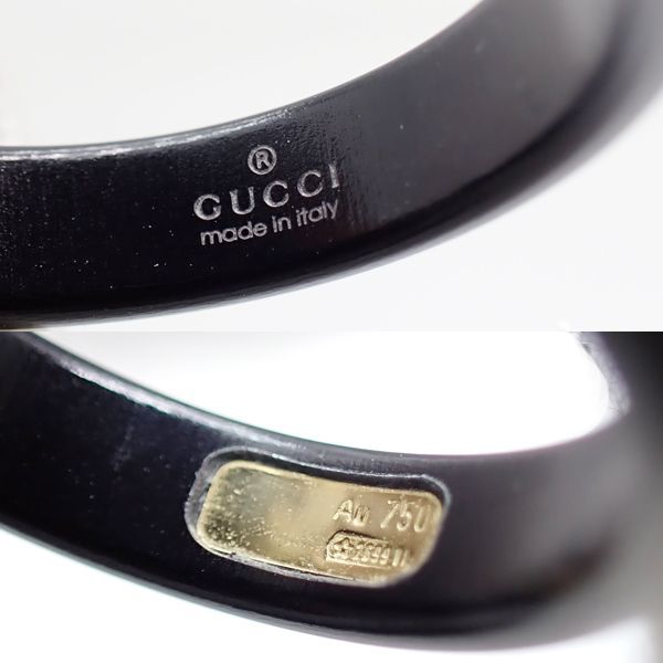 GUCCI アイコン インターロッキングG 18Kリング #50 コランダム K18