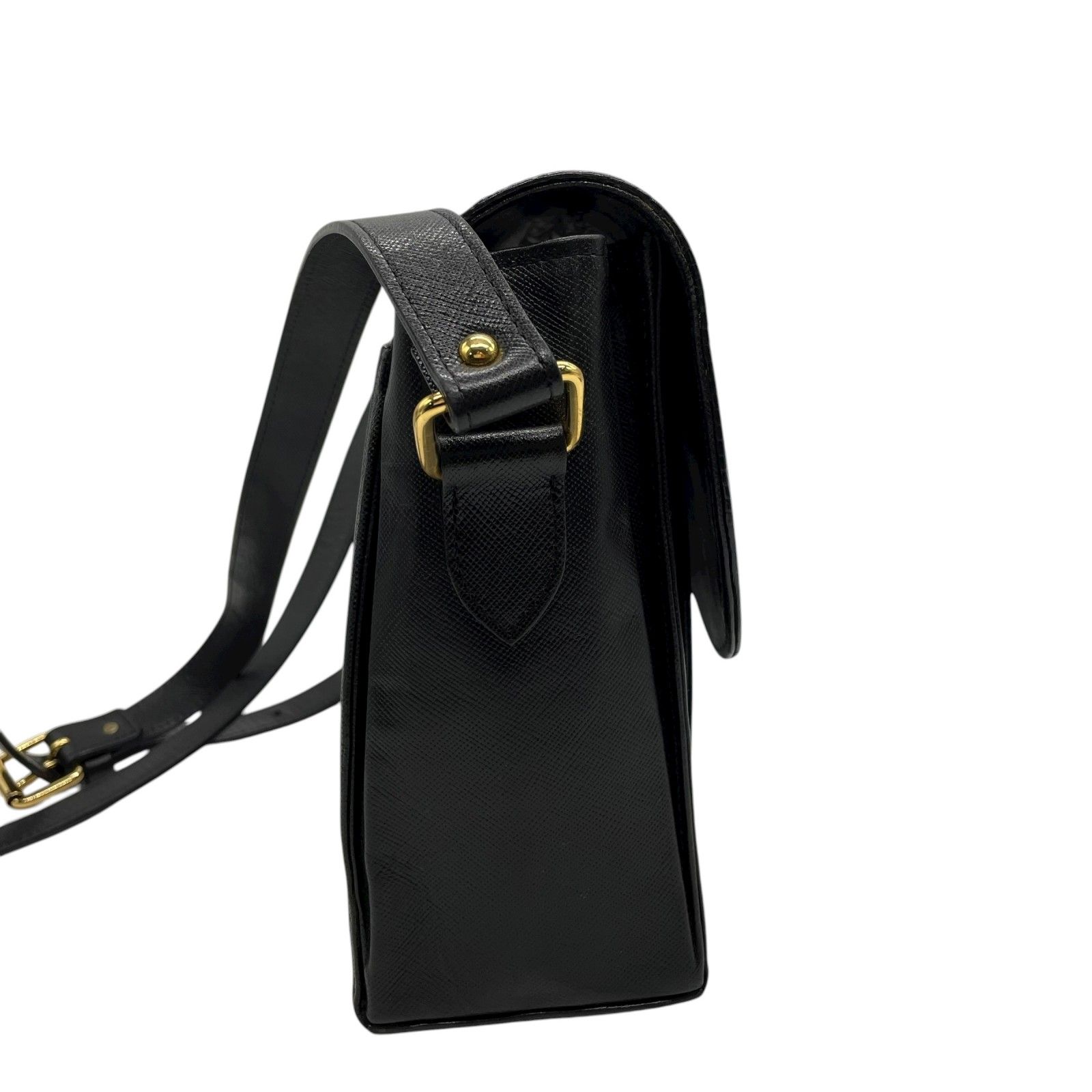 美品】イヴサンローラン ショルダーバッグ YSL ロゴ型押し レザー 