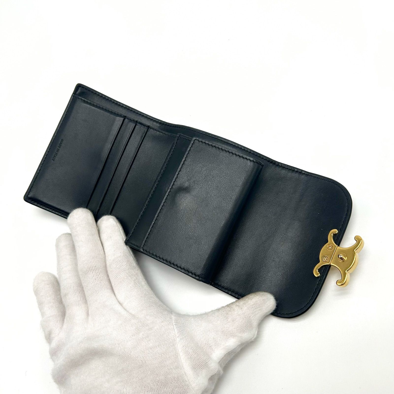 ◎ 極美品 CELINE セリーヌ 財布 三つ折り コンパクト スモール ◎ 極美品 CELINE セリーヌ 財布 三つ折り コンパクト スモール