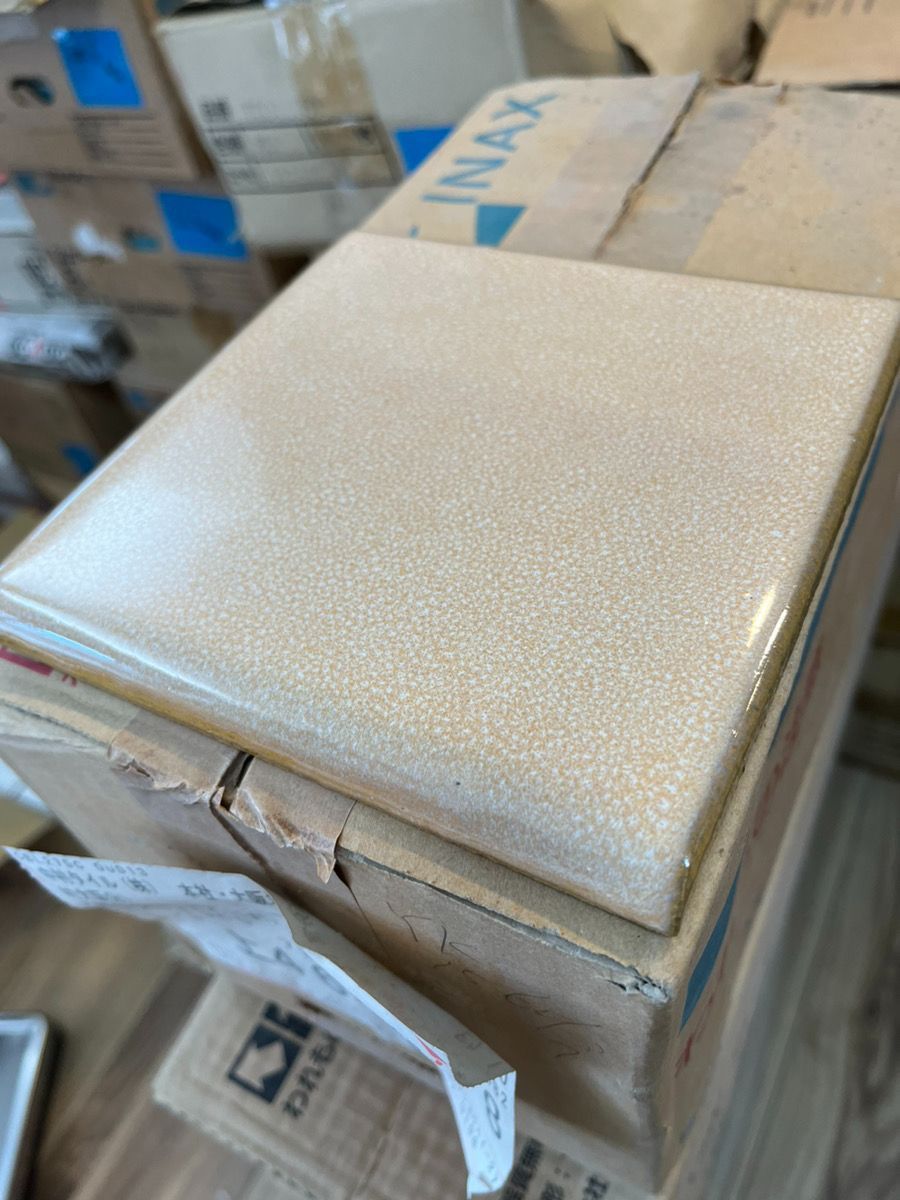 【7枚入り】 INAX タイル YK-1560/3 釉華(ゆうか) 150mm角 片面取 内装タイル 壁タイル 屋内壁 せっ器質 施釉 ...