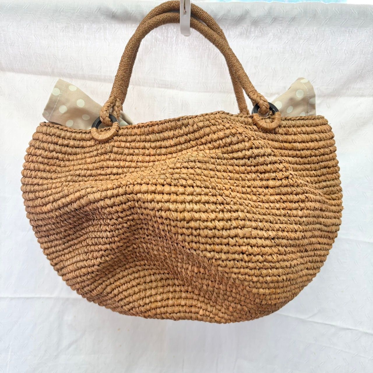 サンアルシデ　ラフィア　マダガスカル製 Sans Arcidet (サンアルシデ）ROSE HILL BAG Col.The ラフィア
