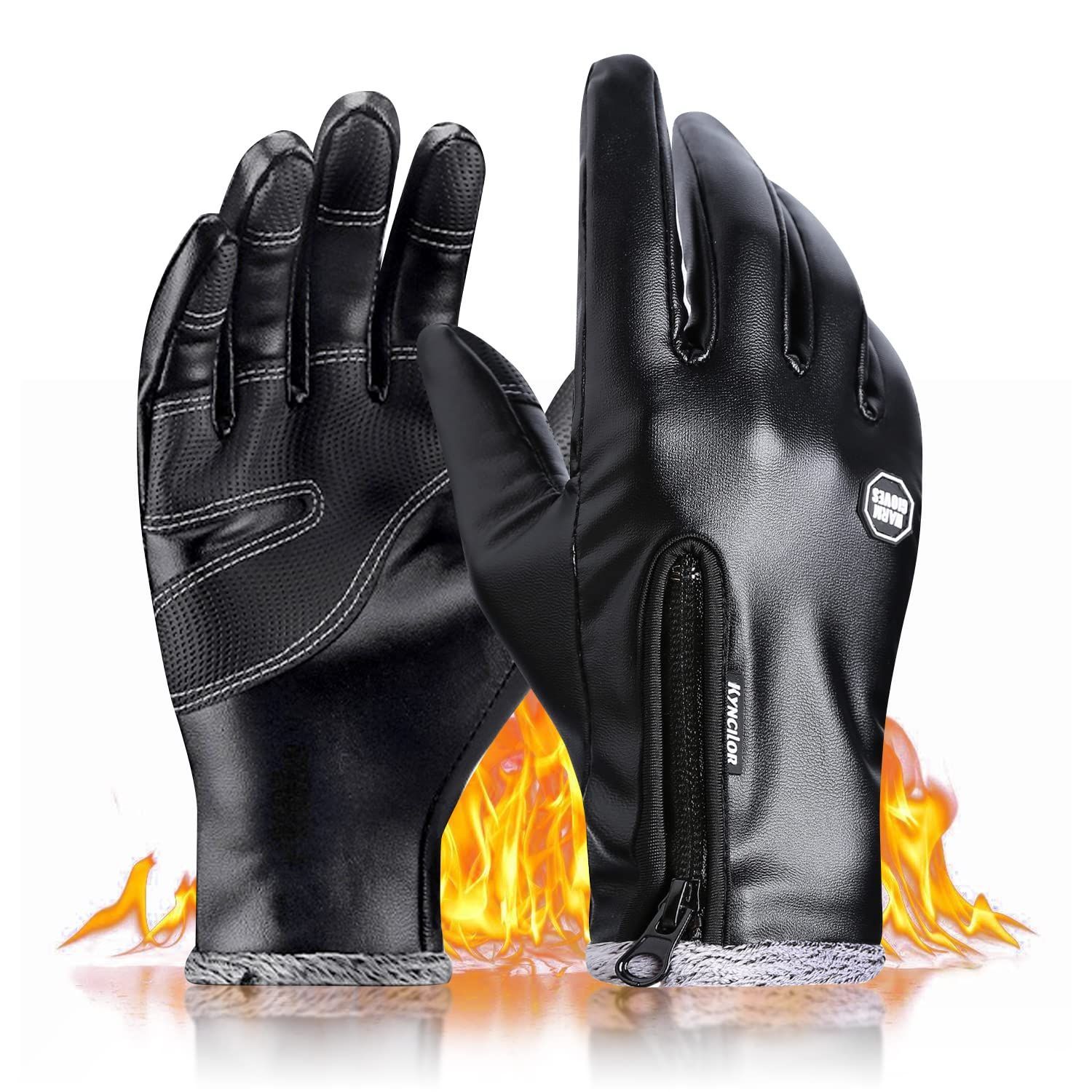 特価商品】バイク手袋 スマホ対応 保温強化 長い袖 防寒 暖かい 防水