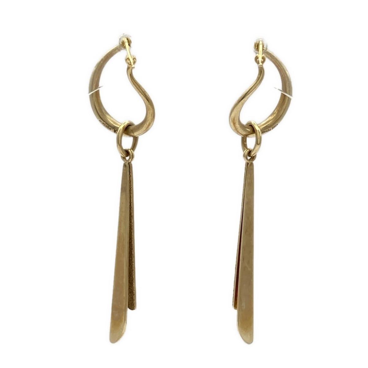 値下げ中‼️RUGIADA ドロップ型ピアス フープ　k10 RUGIADA(ルジアダ) ピアス - K10 値下げ中‼️RUGIADA ドロップ型ピアス