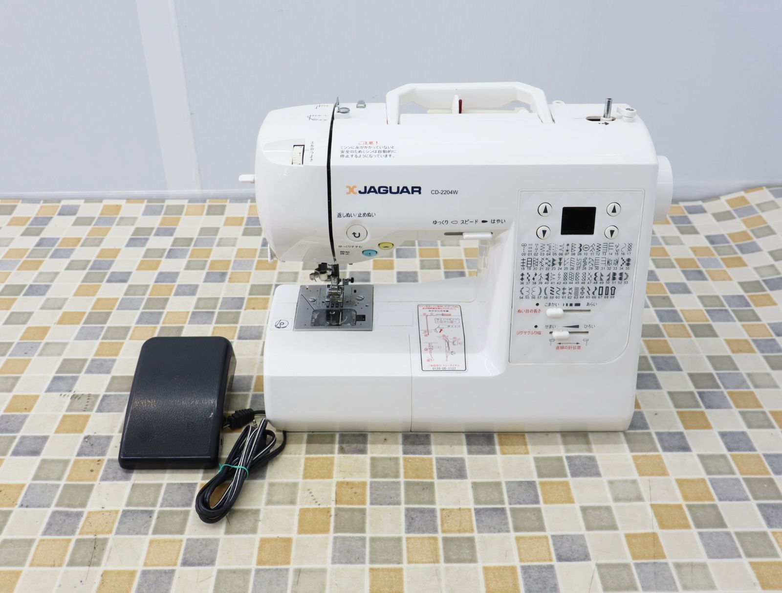 ジャガーミシン CD2204W ジャンク（ジャガーミシン CD-2204W☆フット  