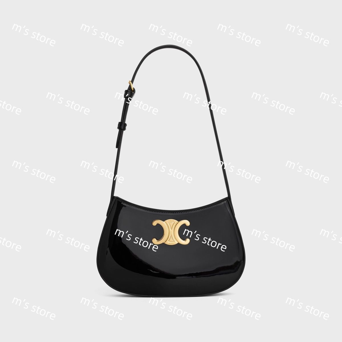 CELINE ミディアム ティリー バッグ / パテントカーフスキン 新品 CELINE セリーヌ ミディアム ティリー バッグ パテント