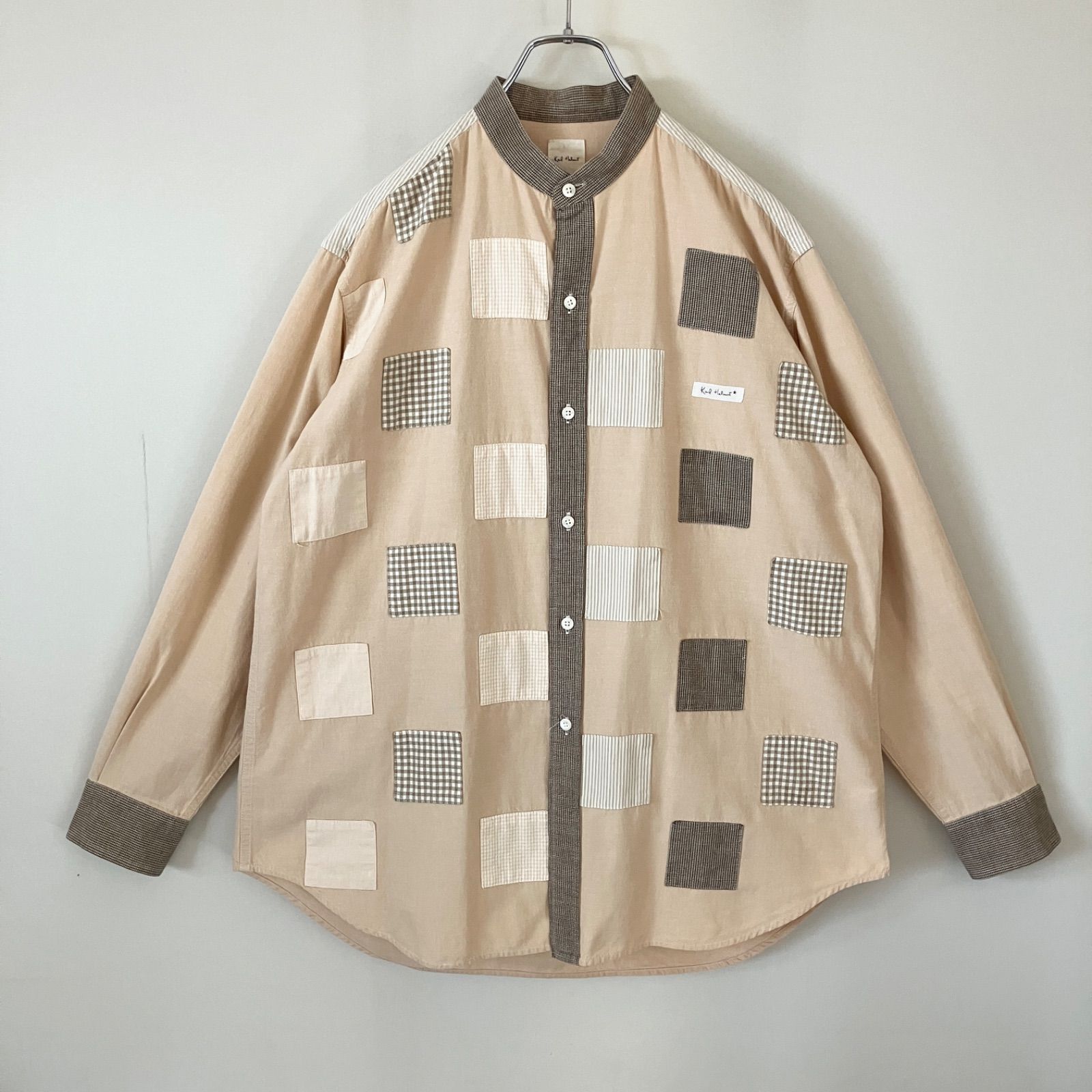 1月末まで最終価格 ピンクハウス　パッチワークスカール カールヘルム/Karl Helmut/ピンクハウスバンドカラー/パッチ