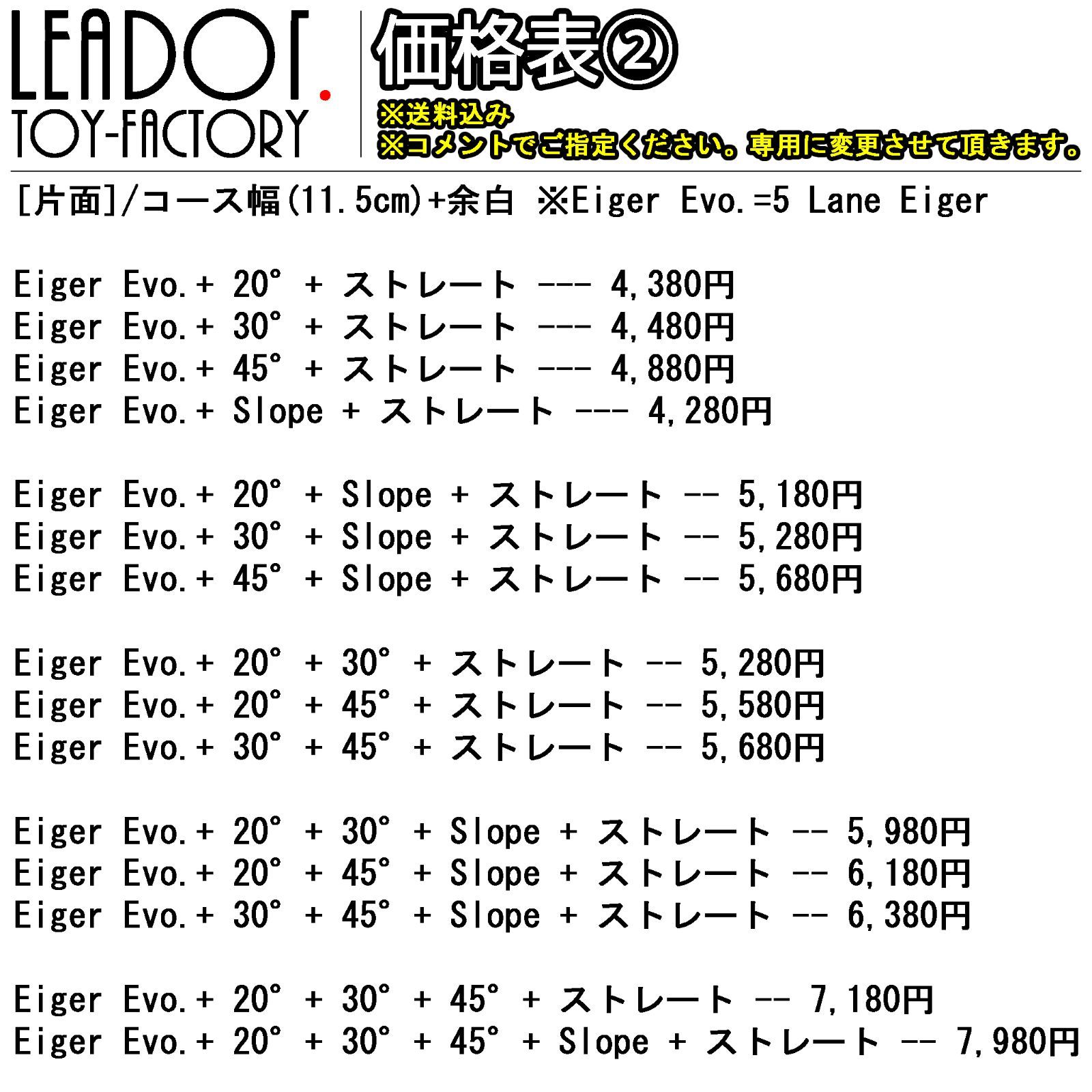 ミニ四駆バンク スロープ セクション 「20/30/ストレート」 公式コース幅 JCJC