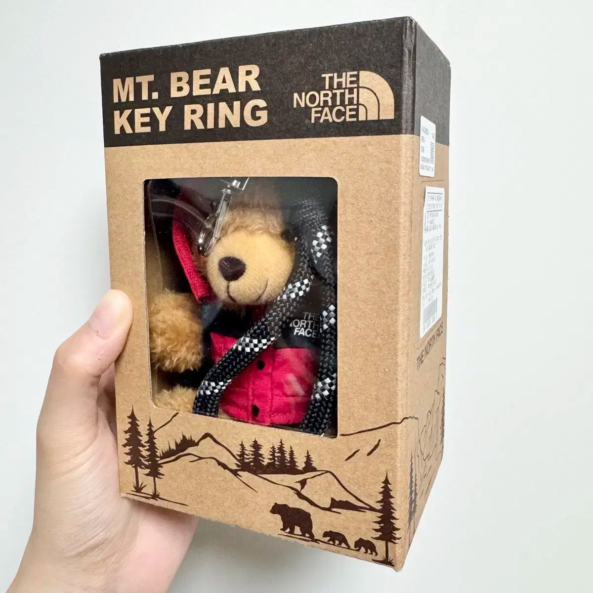【韓国限定】THE NORTH FACE マウントベア キーリング ２個セット 韓国限定】セット ノースフェイス MT. BEAR キーリング 赤