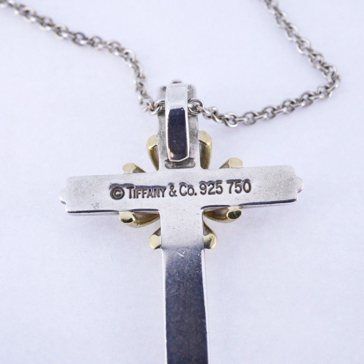 ティファニー シルバー×ゴールド　シグネチャーネックレス TIFFANY＆CO ティファニー シグネチャーネックレス シルバー