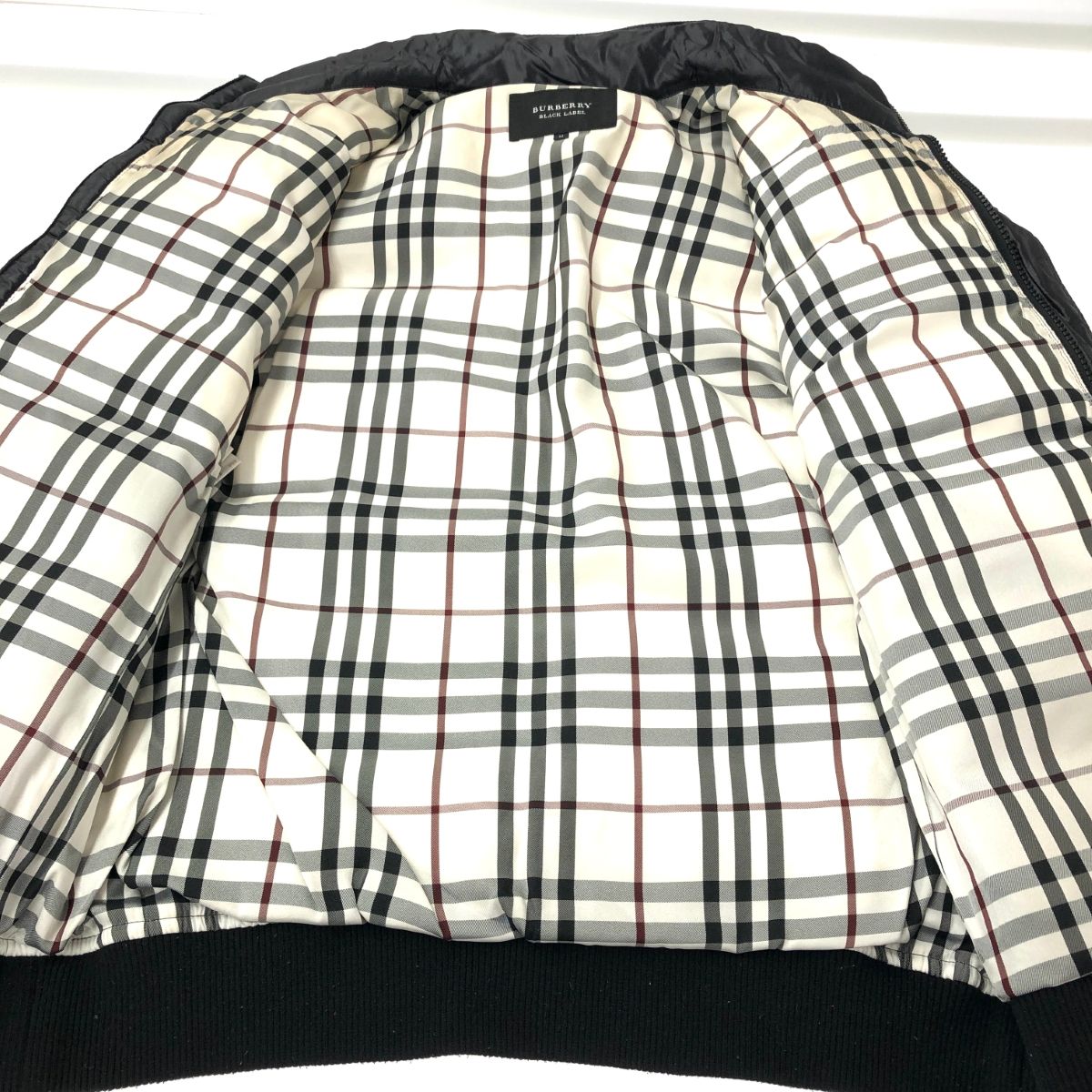 BURBERRY BLACKLABEL ダウンジャケット ノバチェック　サイズM BURBERRY BLACK LABEL バーバリーブラックレーベル ダウン
