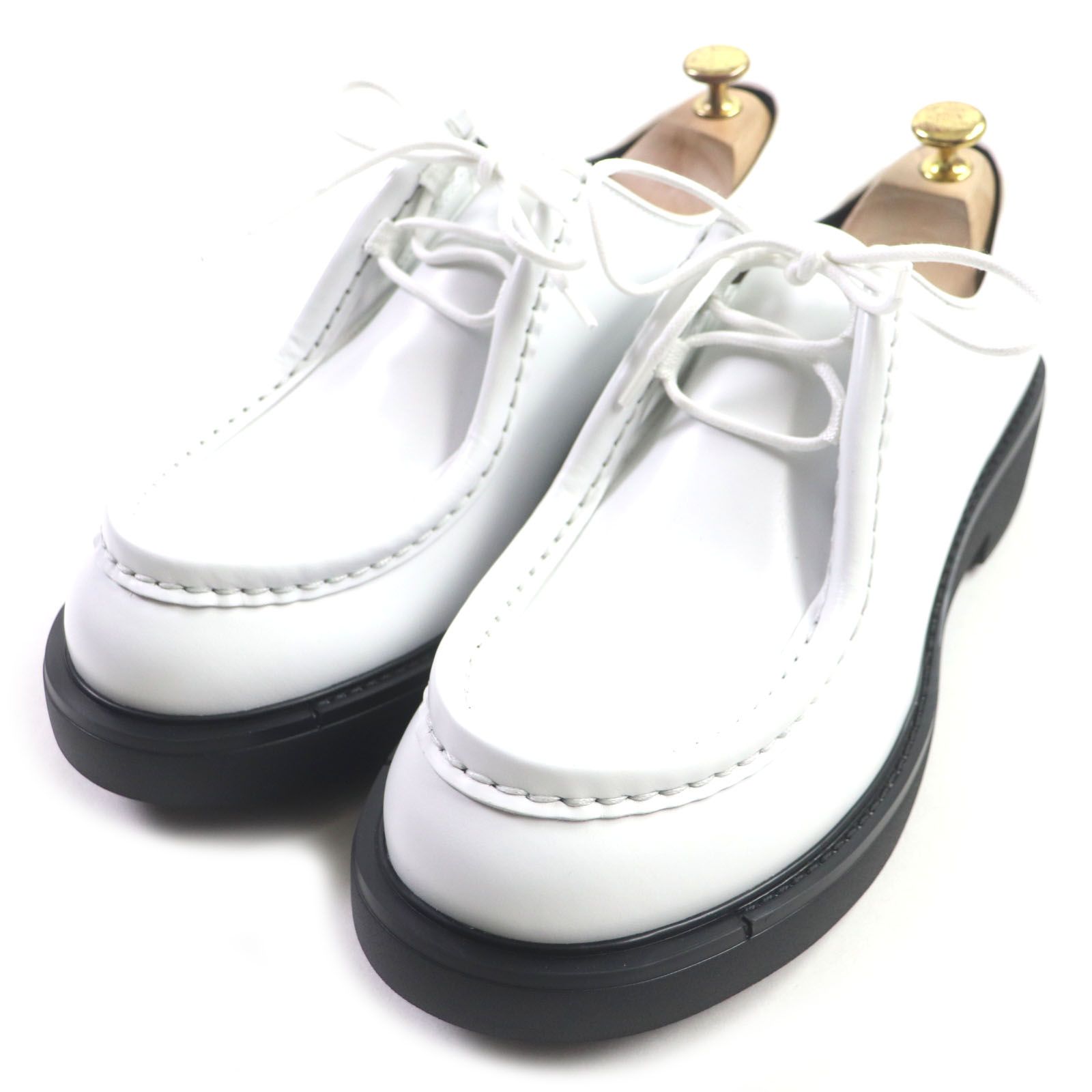 PRADA 正規品　ダイアパソン　レザーシューズ　2EG419 約26cm 新品 プラダ ダイアパソン レザー シューズ 7 メンズ ブラック 2EG419