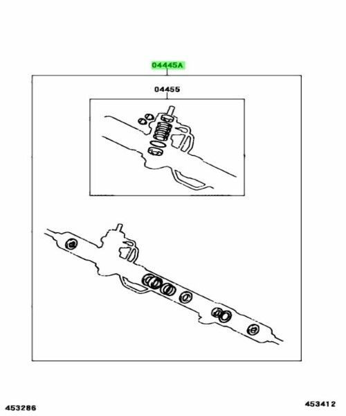 トヨタ ランドクルーザー レクサス LX470 ラック - ピニオン パワーステアリングギヤ ガスケットキット 04445-60080 TOYOTA LEXUS