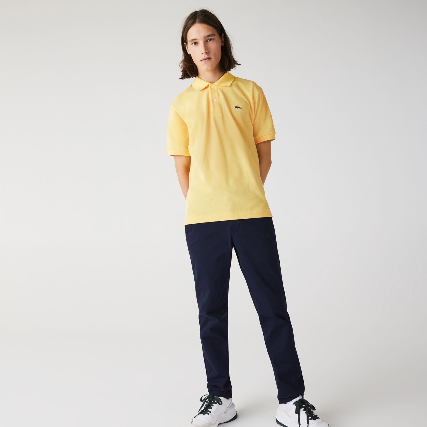 LACOSTE】ポロシャツL1212-00-107 半袖 メンズ XSイエロー - メルカリ