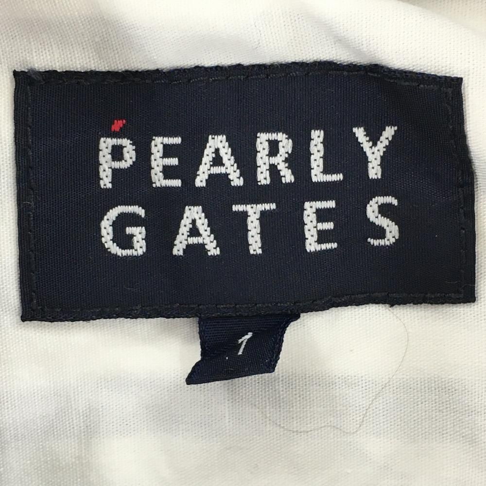 ☆特価☆パーリーゲイツ 半袖ポロワンピース 白×ネイビー ストライプ