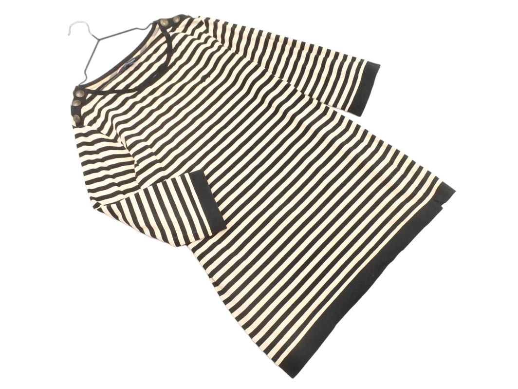 BURBERRY バーバリー七分袖チュニック110cm BURBERRY バーバリー ボーダー 7分袖 チュニック ロング