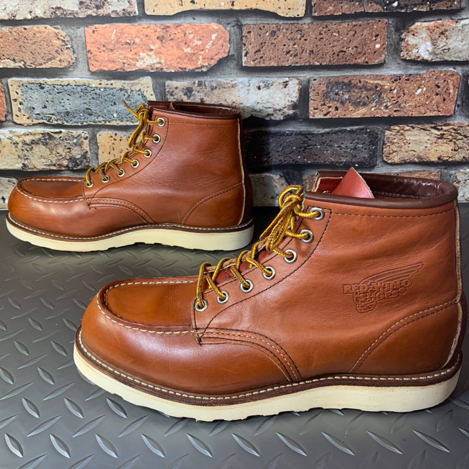 ☆REDWING 8131 モックトゥワークブーツ 欧米モデル 2004年製 US8D (24J8-8131-8) レッドウイング アメリカ製 -  メルカリ