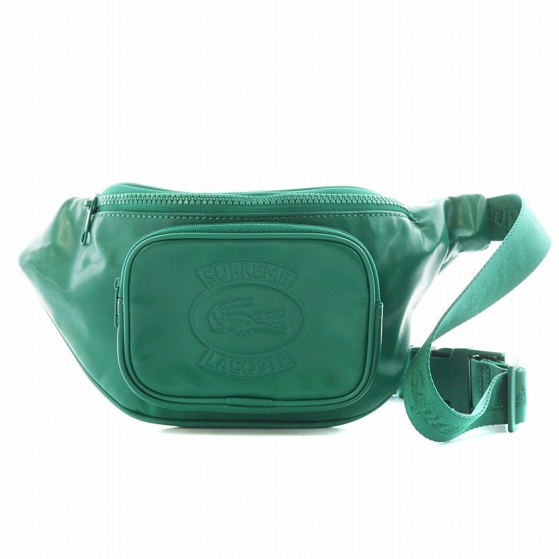 b*b様 美品　LACOSTE×SUPREME ウェストバック 18SS Supreme LACOSTE Waist Bag ウエストバッグ (Supreme/バッグ