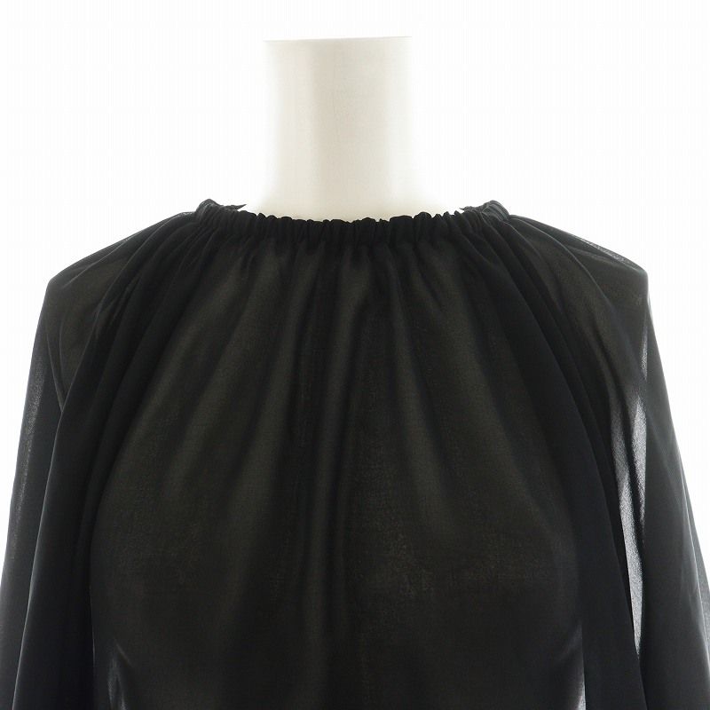 ドゥーズィエムクラス DEUXIEME CLASSE エブリデイアイライク 23SS Sheer シャツ ブラウス 長袖 シースルー シアー 黒 ドゥーズィエムクラス DEUXIEME CLASSE エブリデイアイライク