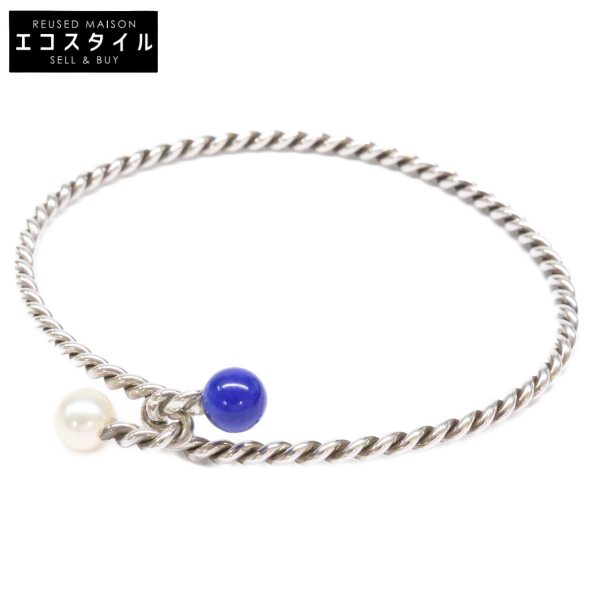 TIFFANY-Co. ティファニー 925 ラピスラズリ|パール ツイスト