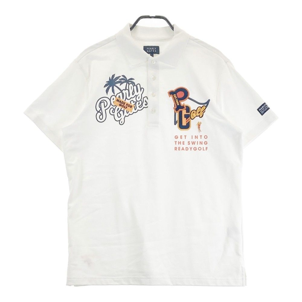 PEARLY GATES パーリーゲイツ 春夏 ロゴ刺繍☆ 半袖 ストライプ