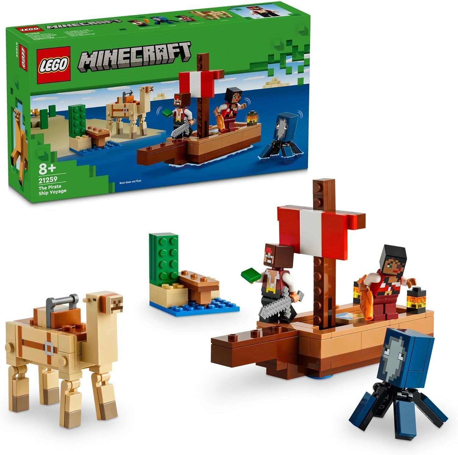 【新品】レゴ マインクラフト 海賊船の旅 おもちゃ 玩具 誕生日 プレゼント ブロック 男の子 女の子 子供 8歳 9歳 10歳 小学生 マイクラ Minecraft グッズ ゲーム