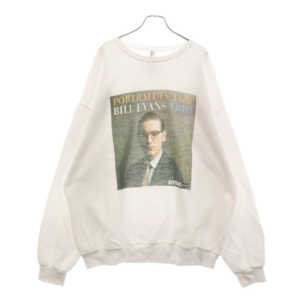 WACKO MARIA (ワコマリア) 21AW ×BILL EVANS SWEAT SHIRT ビル・エヴァンス  フォトプリントクルーネックスウェットトレーナー ホワイト - メルカリ