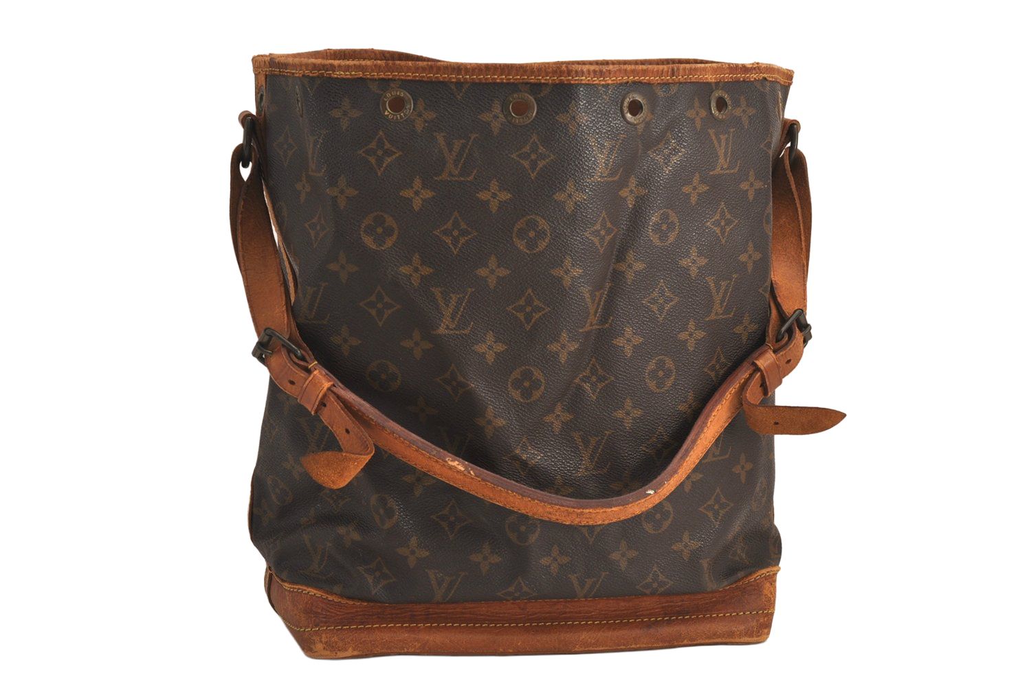 【中古】ルイヴィトン ノエ ショルダーバッグ 巾着型 モノグラム M42224