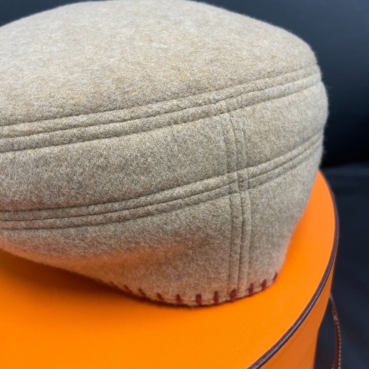 Hermès エルメス ベレー帽 サントノーレ アヴァロンステッチ