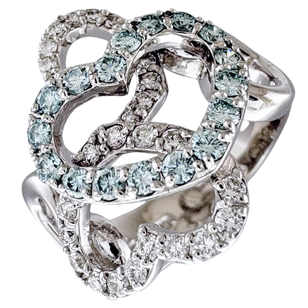 最終値下げ！ポンテヴェキオ K18ダイヤモンドパヴェリング5号