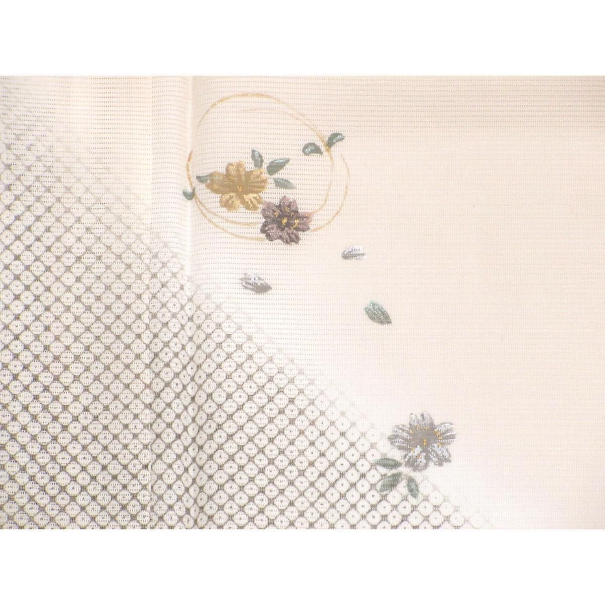 未使用品】単衣 駒絽訪問着 友禅金彩加工 ボカシ染 - メルカリ 