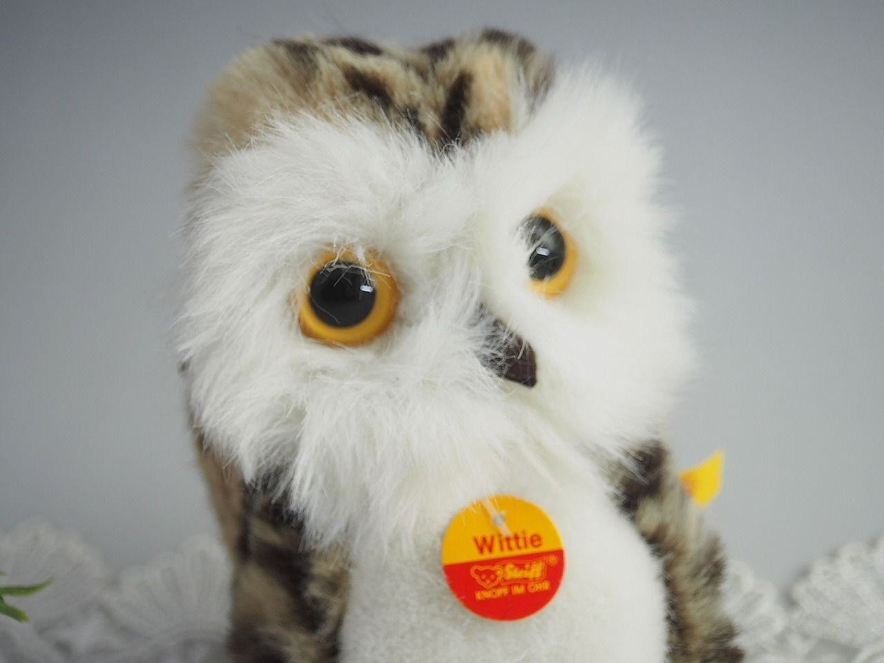 ぬいぐるみ　Wittie owl-ふくろうのウィッティー- ぬいぐるみ 12cm 送料無料☆シュタイフ☆Wittie Owl 12cm オールID完品☆フクロウ