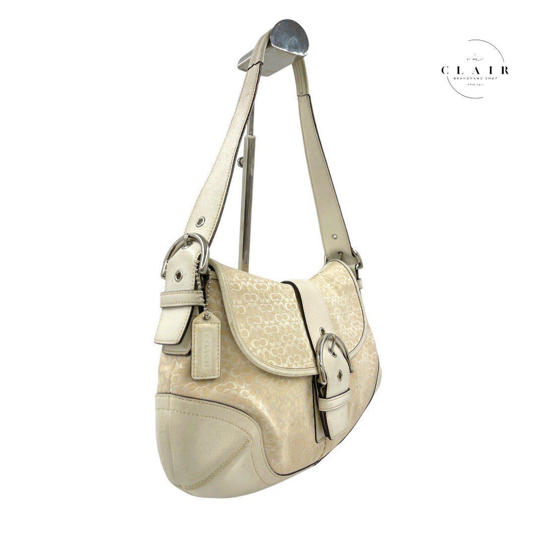 COACH コーチ　シグネチャー　ハンドバッグ　ショルダーバッグ　ワンショルダー 美品】COACH コーチ シグネチャー ワンショルダーバッグ