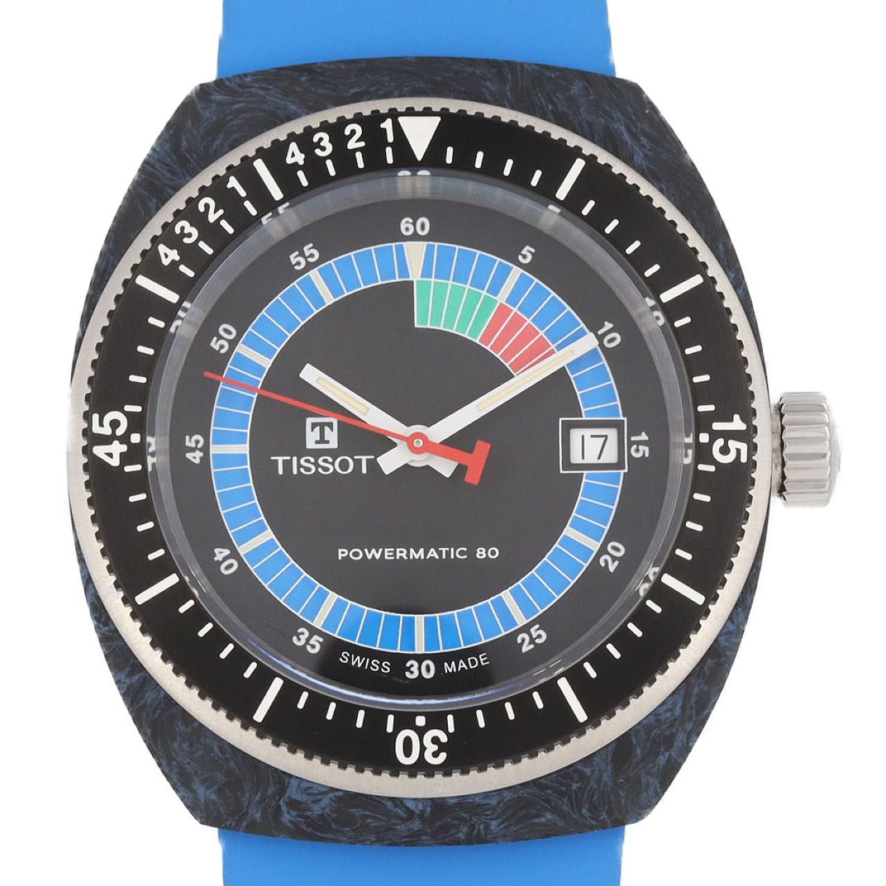 ティソ シデラル T145.407.97.057.01 カーボン 自動巻