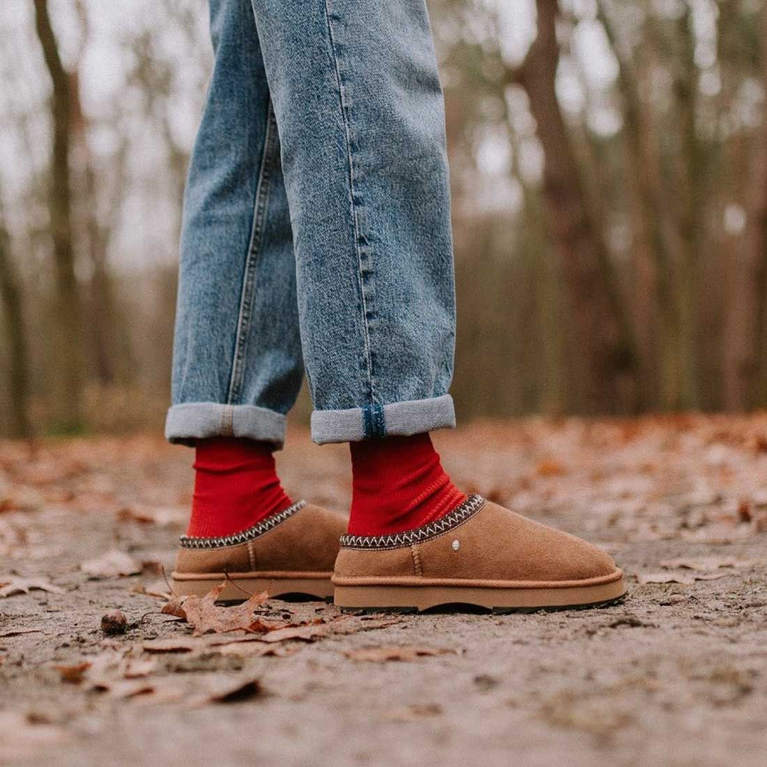 シープスキン サンダル