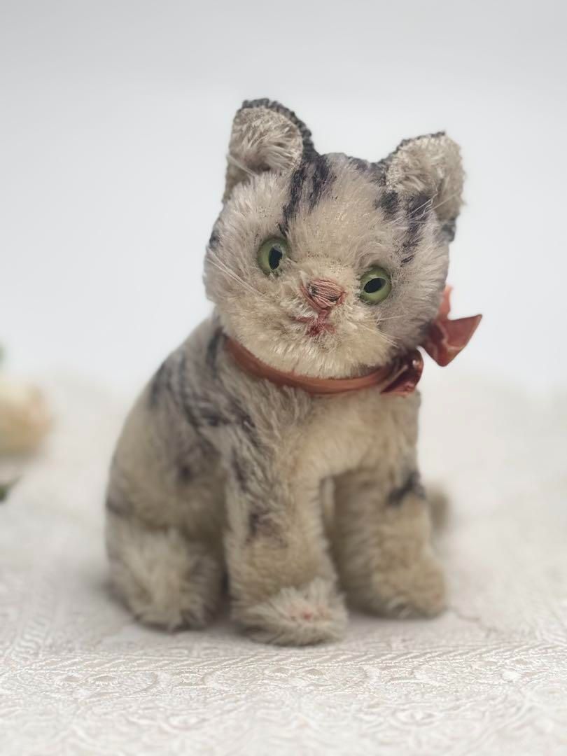 シュタイフ Susi Cat 14cm ネコのスージー キャット 猫 ビンテージ アンティーク Steiff STEIFF
