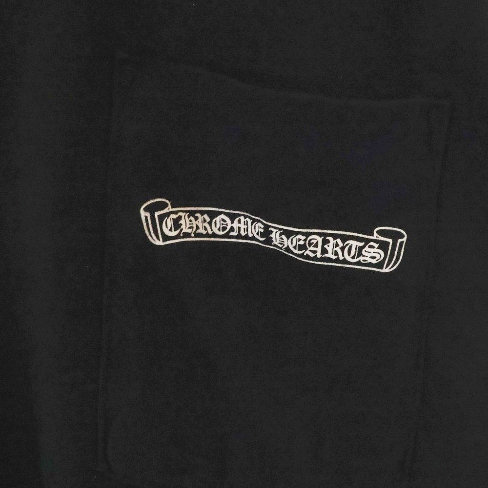 Chrome Hearts - CHROME HEARTS クロムハーツ OLD オールド バック スクロール ロゴプリント カモ柄 サーマル ロングスリーブ 長袖Tシャツカットソー カーキ レディース CHROME HEARTS (クロムハーツ) CH L S 1 バックスクロール ロゴ