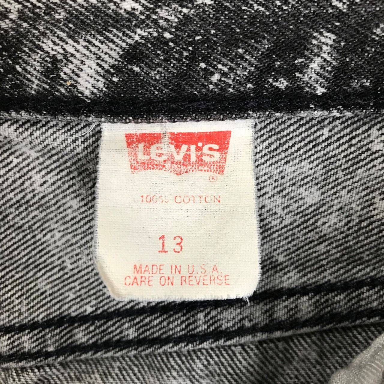 90s USA製 levi’s 501 ブラック ケミカルウォッシュ ジーンズ USA製 90s Levi's リーバイス ケミカルウォッシュ ブラック