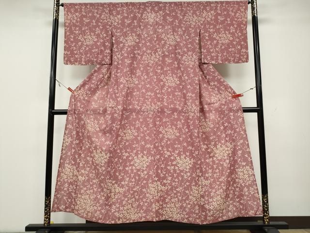 平和屋着物＊夏物　小紋　絽　枝木の実　正絹　逸品　CAAW3150ut 平和屋着物＊夏物 小紋 絽 枝木の実 正絹 逸品 CAAW3150ut