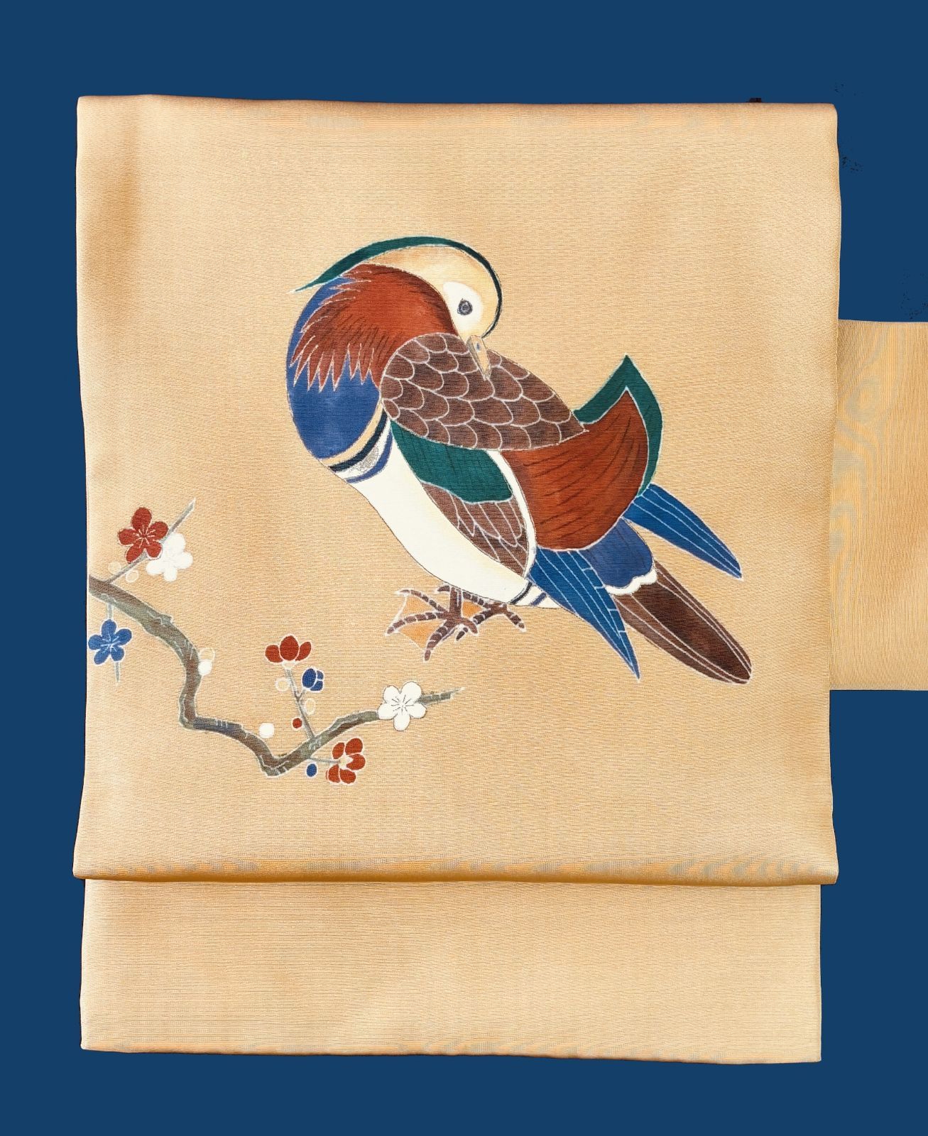 平和屋着物▽中国三大刺繍 相良刺繍 総刺繍 九寸開き名古屋帯 正倉院花