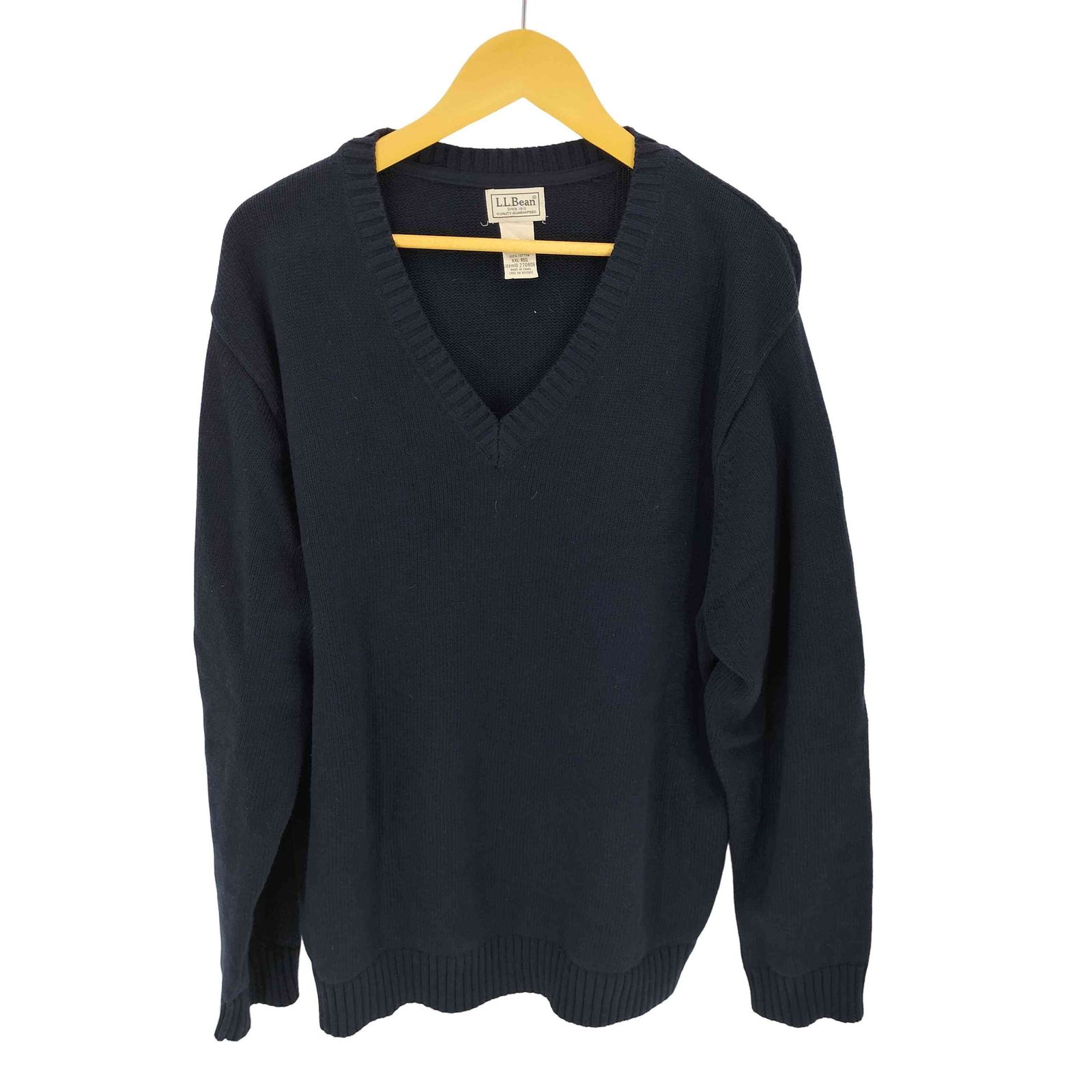 エルエルビーン L.L.Bean コットン100% Vネック L/S ニット メンズ JPN：XXL 