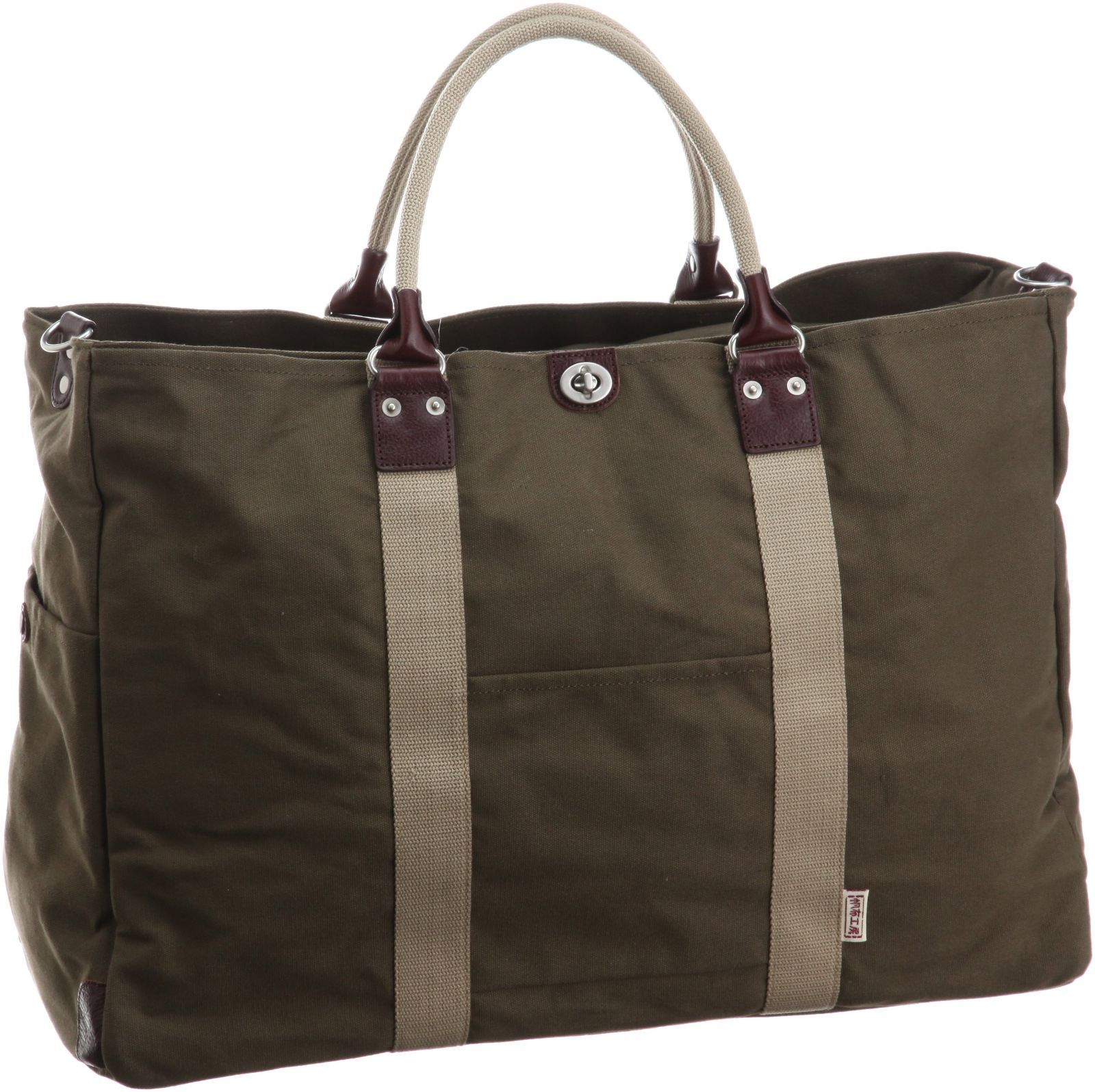 カーキ [帆布工房] [ハンプコウボウ] トートバッグ TRIPLINEシリーズ