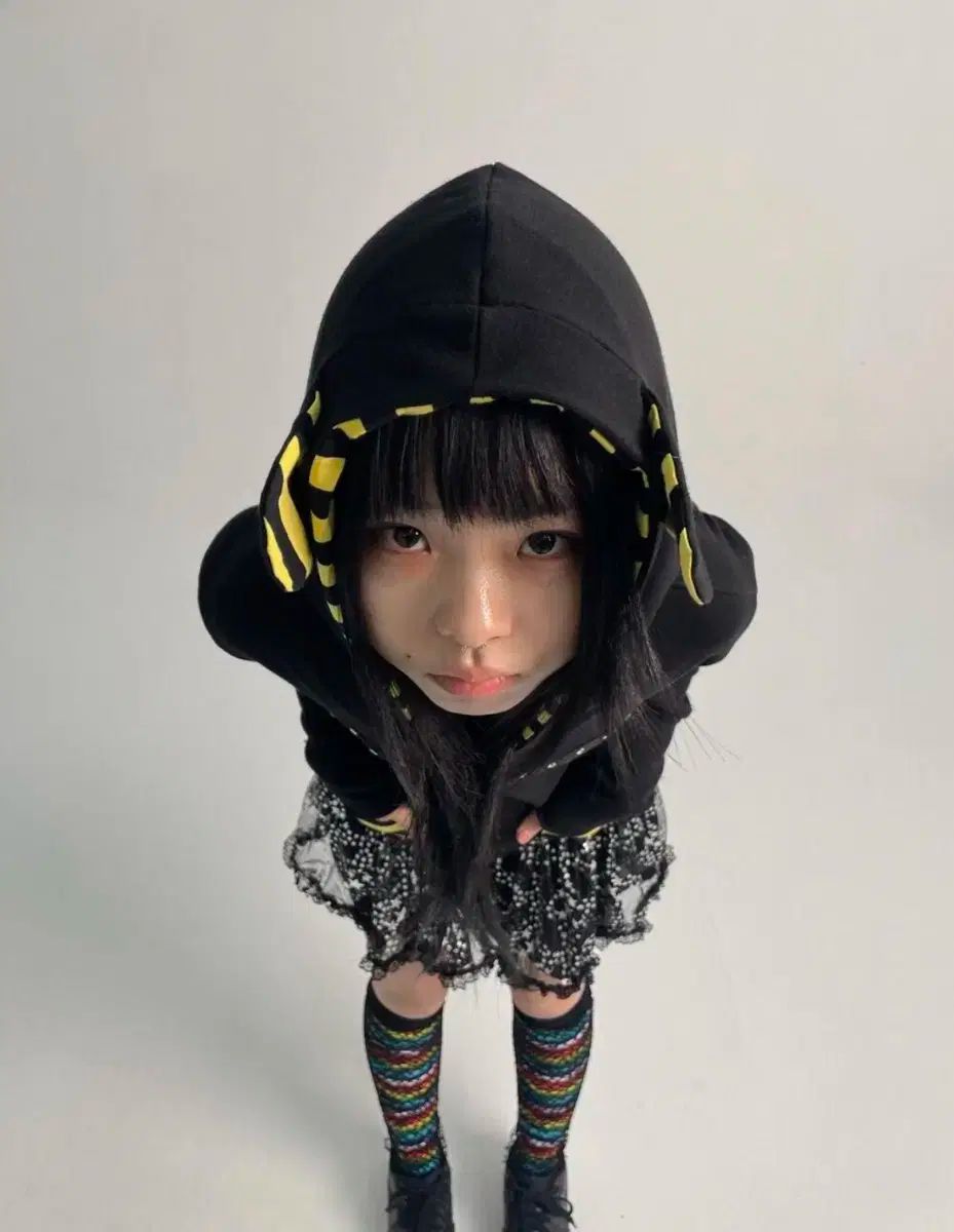 アコンシエル ハニー ベア ジップアップパーカー フード付き