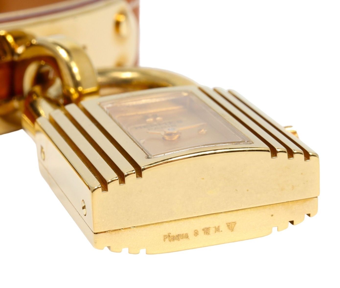 人気新番 ヤフオク! - HERMES ケリーウォッチ クォーツ 革 黄×GOLD パ