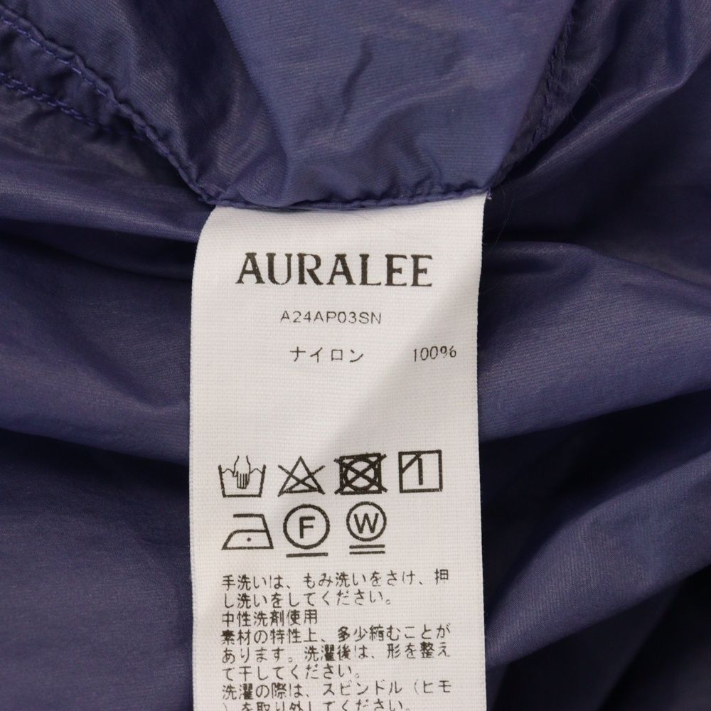 WASHED SUPER LIGHT AIRY NYLON ANORAK (A24AP03SN) | AURALEE