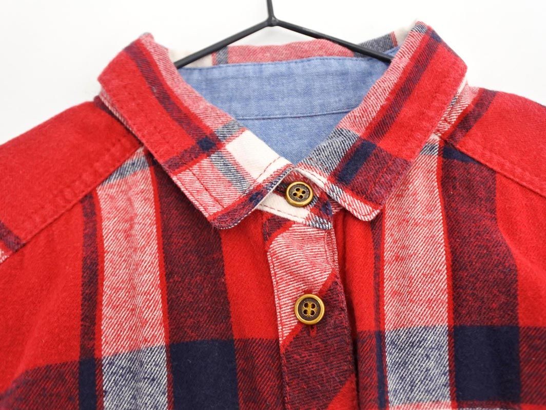 美品　 BURBERRY BLUELABEL　ワンピース　チェック　赤　36 BURBERRY バーバリー ブルーレーベル チェック シャツ