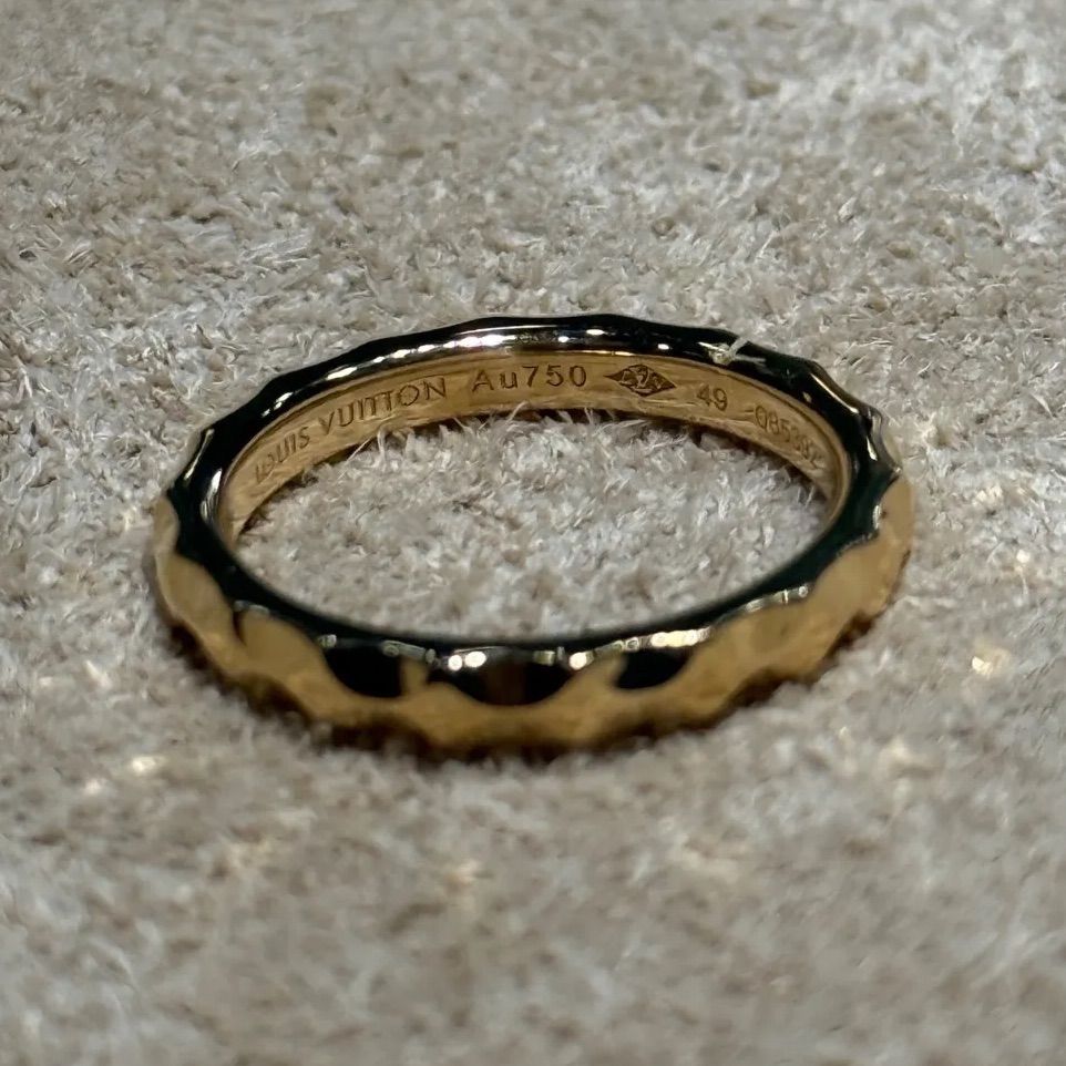 ヴィトン　アリアンス　モノグラム　アンフィニ　イエローゴールドリング　Au750 ルイヴィトン 750(YG)リング モノグラムアンフィニ ヴィトン