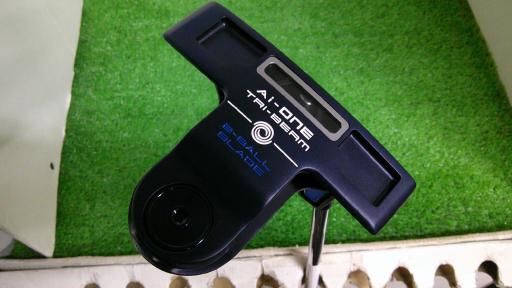オデッセイ Ai-ONE TRI-BEAM 2-BALL BLADE CH 34インチ パター PT STROKE LAB 90 スチール フレックスその他 メンズ 男性用 右利き 右用 Bランク ゴルフクラブ